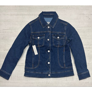 Martha Stewart weekend jean lined jacket dark indigo